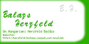 balazs herzfeld business card